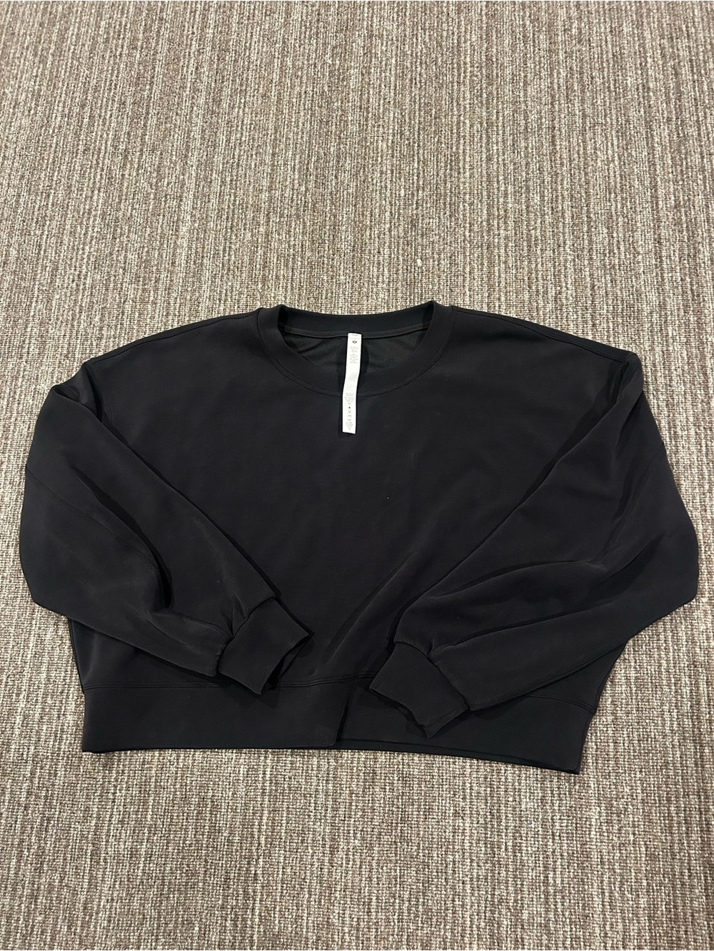 Lululemon Perfectly Oversized Cropped Crew in Softstreme fabric size 10